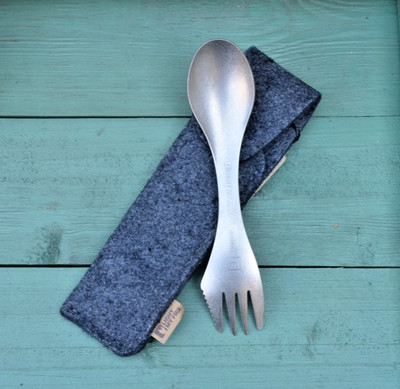 Light My Fire Spork Titanium Campingbesteck Löffel Gabel Ultraleicht Outdoor