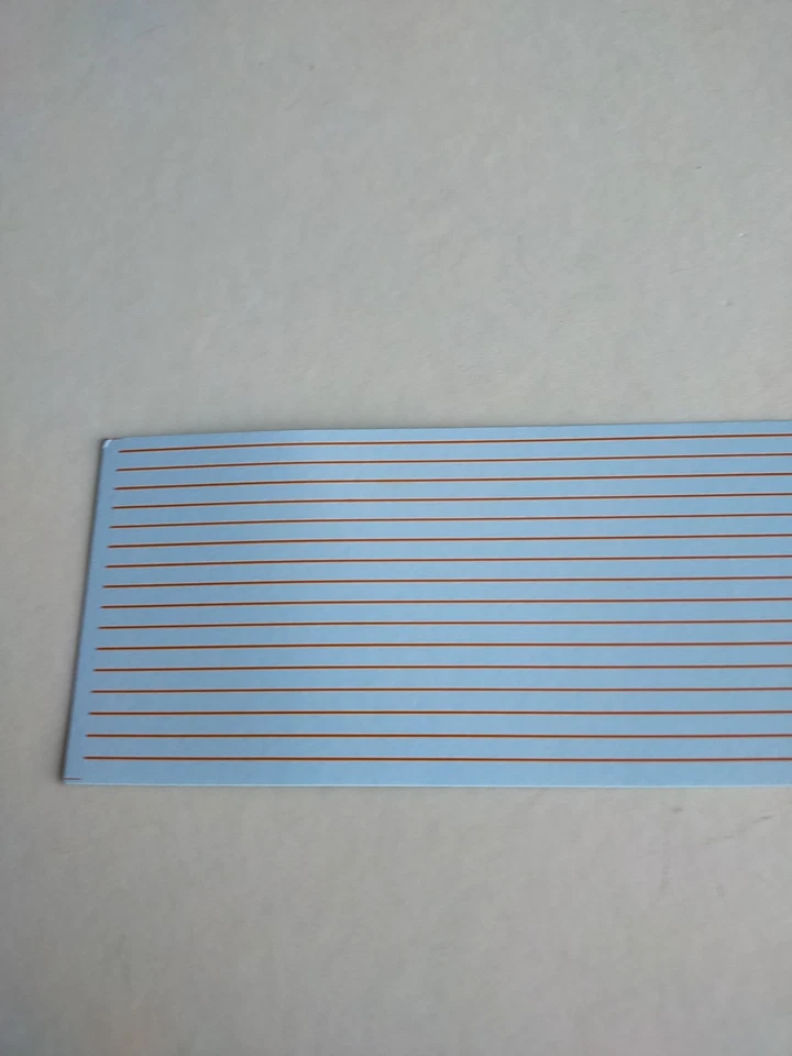 Orange Cantrail Lining For Diesel Locos, 1/76 Scale - Image 2 of 3