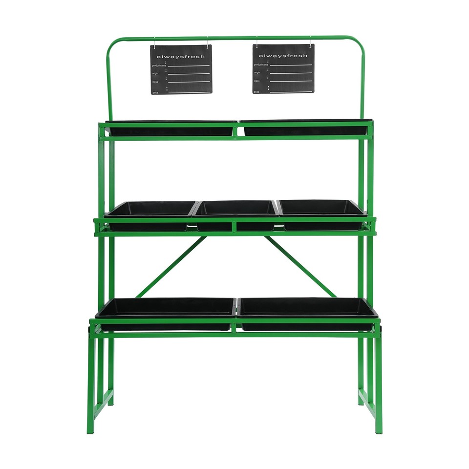 Shop Grid Display 3 Tier Wire Grid Retail Display Shelf Merchandise Display Rack Stand w ...