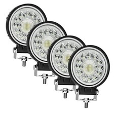 Round Led Off Road Lights - 4 Inch 99W Led Tractor Lights, 15000LM 4PCS 99W