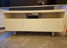 Habitat Tv unit. White high gloss. Excellent condition