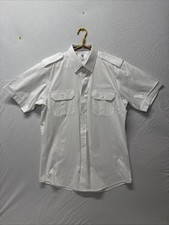 Murphy  Hartelius Pilot Uniform Men's Size 16.5 White Short Sleeve Shirts