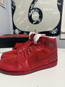 red sparkle jordans