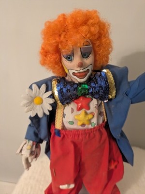 Vtg  Gorgeous 1970'S-1980'S Danbury Mint Twinkles The Circus Porcelain Clown