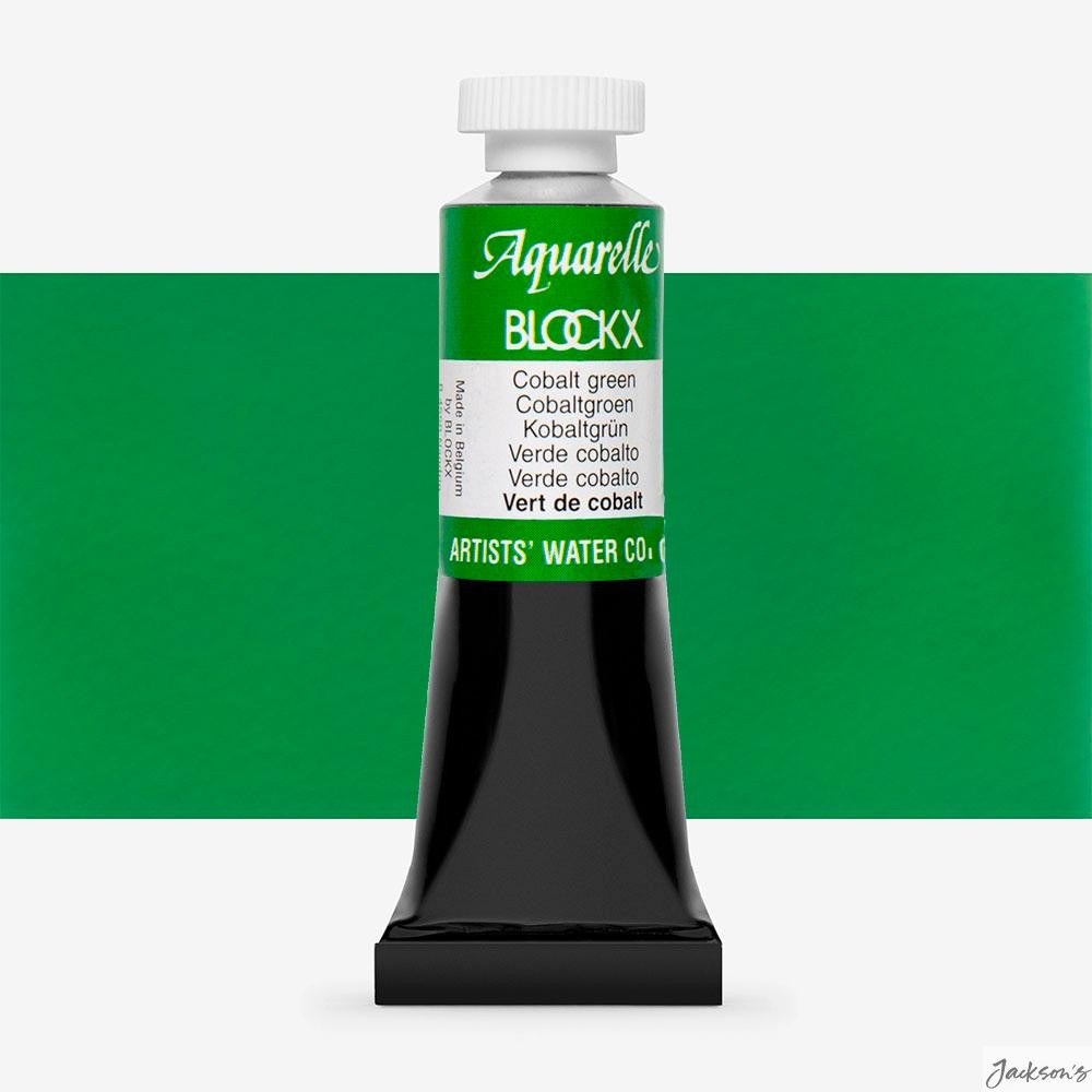 Blockx Watercolour Paint Tube 15ml Cobalt Green For Artists Painting