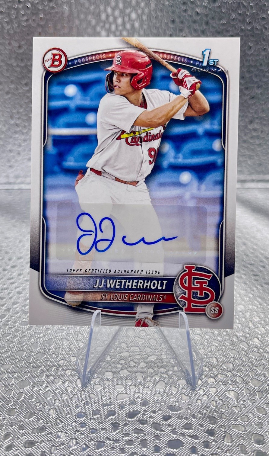 2025 Bowman JJ Wetherholt Auto 1st #BPA-JW Cardinals