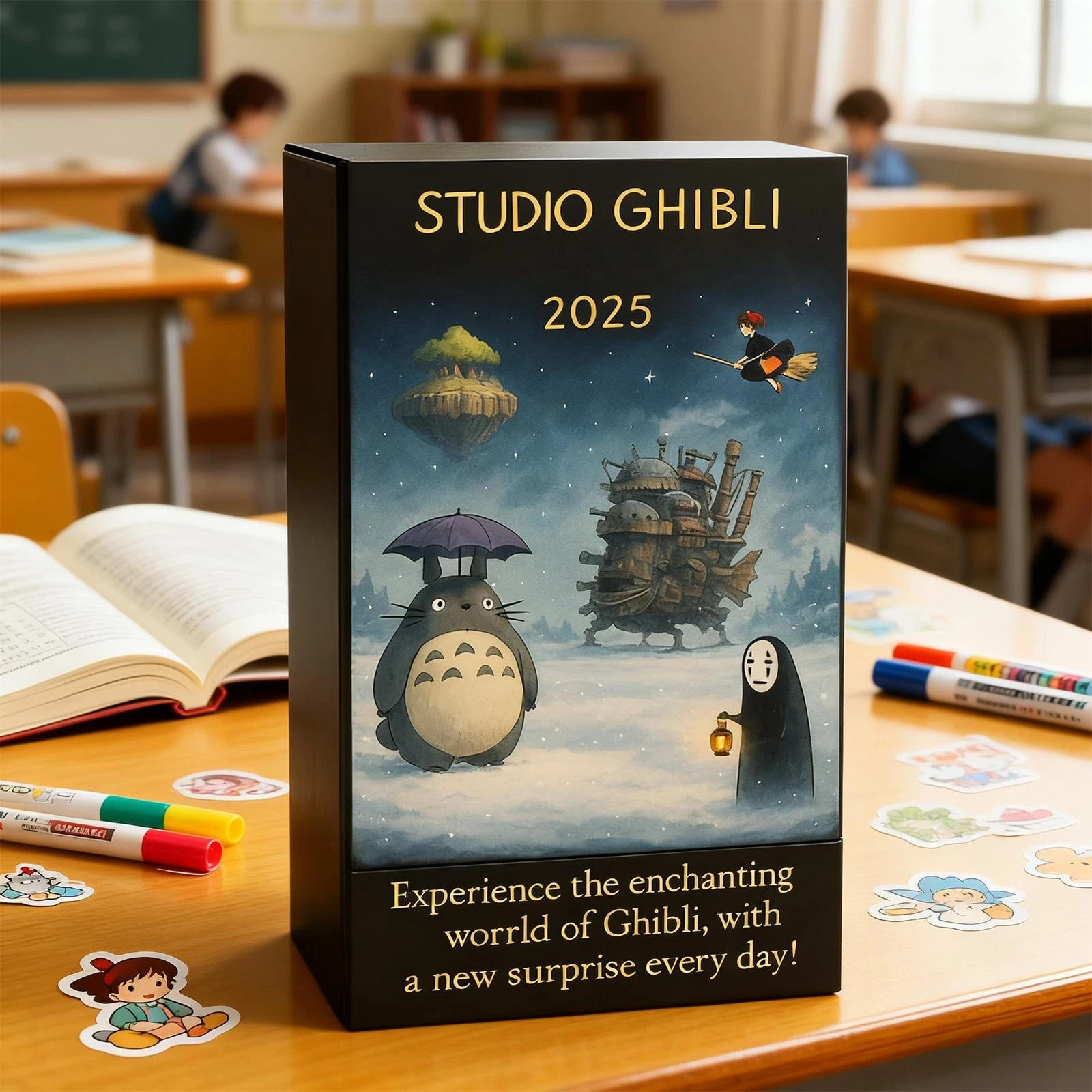 Classic Studio Ghibli Anime Advent Calendar 2025 24 Days Countdown Decoration