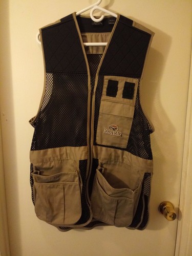 Mens Redhead Hunting Vest M Black Tan 