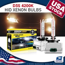 2x D3s 4200k 35w Hid Headlight Bulbs Car Xenon White Replacement Lowhigh Beam 2x D3s 4200k 35w Hid Headlight Bulbs Car Xenon White Replacement Lowhigh Beam