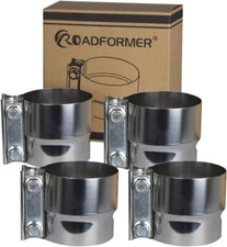 4 Pk Roadformer 2.5" Stainless Steel Lap Joint Exhaust Band Clamps B40 FREE SHIP