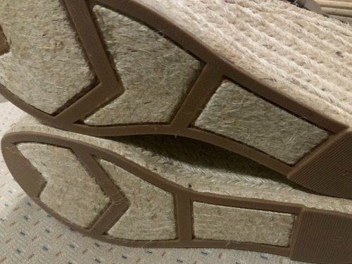 Marc Fisher LTD ESPADRILLE Platform Suede Wedge Sandal Shoes MLANNIE WM 7.5M - Picture 4 of 7