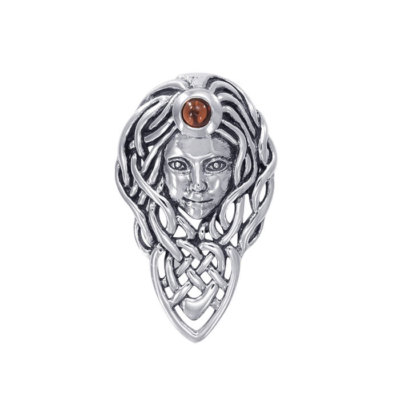 Keltische Königin Maeve Feengöttin Sterlingsilber Anhänger feiner heidnischer Schmuck