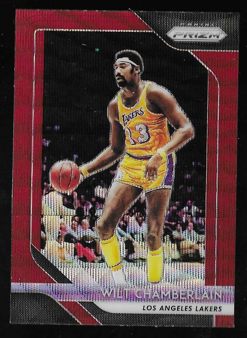 2018-19 Prizm Red Wave Wilt Chamberlain Lakers