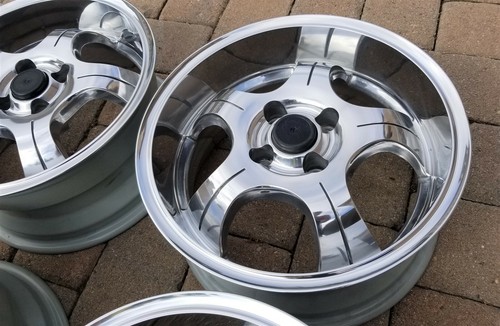 FAT LIP Aluett Old School 15x7 4x100et25 Wheels Rims -BMW 2002 Volkswagen VW MK1 - 第 4/12 張圖片