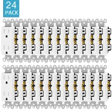 Electrical Outlet Wall Receptacle Plug 15A 125V 2 Pole 3 Wire 5-15R TR UL 24Pack