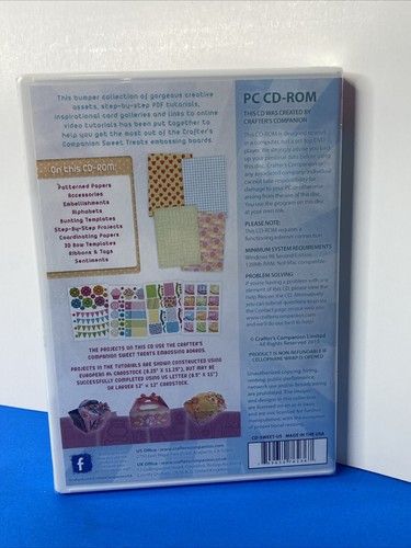 Crafter's Companion Sweet Treats PDF Papercrafting (CD-ROM - NOT MAC COMPATIBLE) - Picture 10 of 13