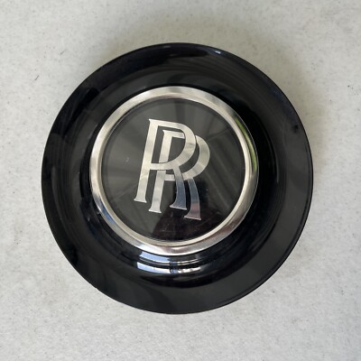 Enjoliveur Central Rolls-Royce Cullinan - Insigne Noir OEM - Pour Jante à Roue Flottante - Neuf