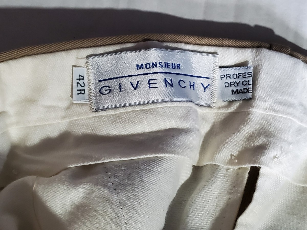 VINTAGE GIVENCHY MONSIEUR PLEATED DESIFNER DRESS PANTS