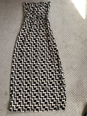 black and tan maxi dress