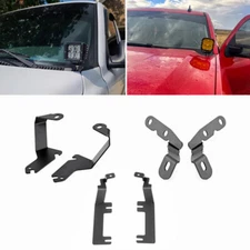 For 2001-2019 Chevry Silverado 2500 HD / 3500 HD Hood Ditch Light Mount Brackets