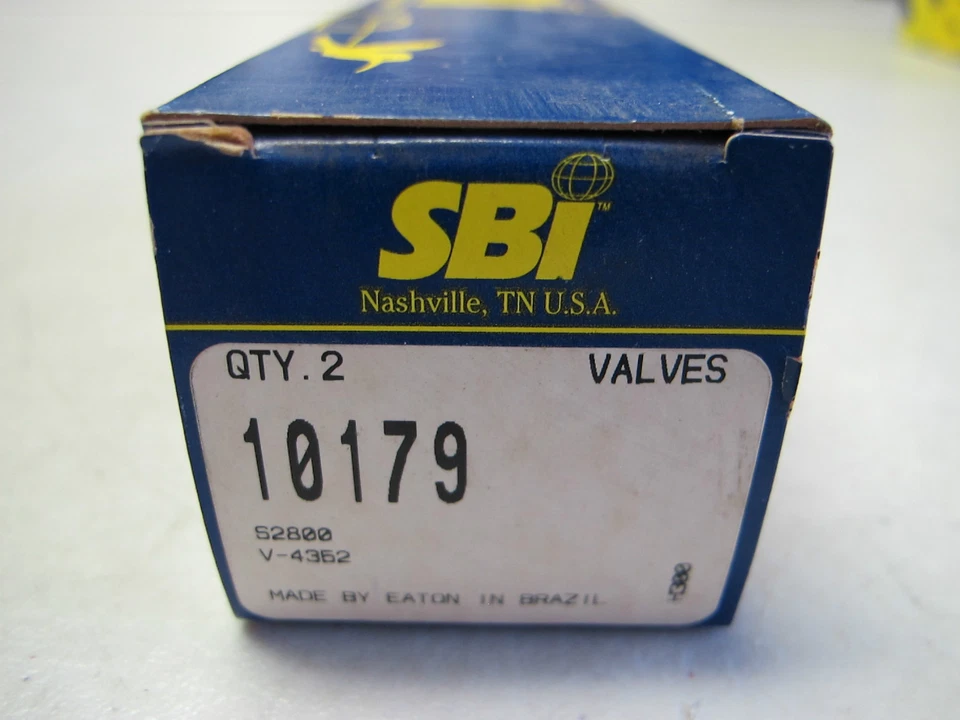 Válvula de admisión del motor SBI 10179 apta para GMC Isuzu 1.6L 4XE1 SOHC - 2 piezas Foto 2 de 2