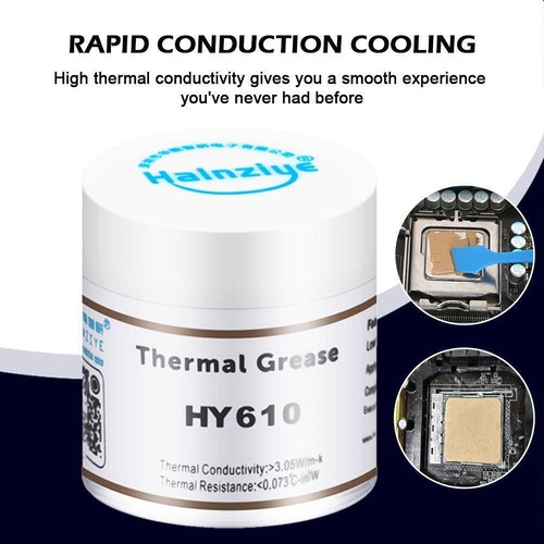NEW 10g HY610 HY710 Thermal Conductive Grease Paste CPU GPU Cooling LED F0T9 - Afbeelding 2 van 16
