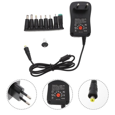 1 Set Multi-Voltage Umschaltbares Netzteil AC-DC-Adapter (EU-Stecker)
