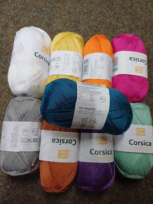 100g Gründl Happy Hobby Corsica - Baumwolle - Garn Stricken Häkeln (44.40  /kg)