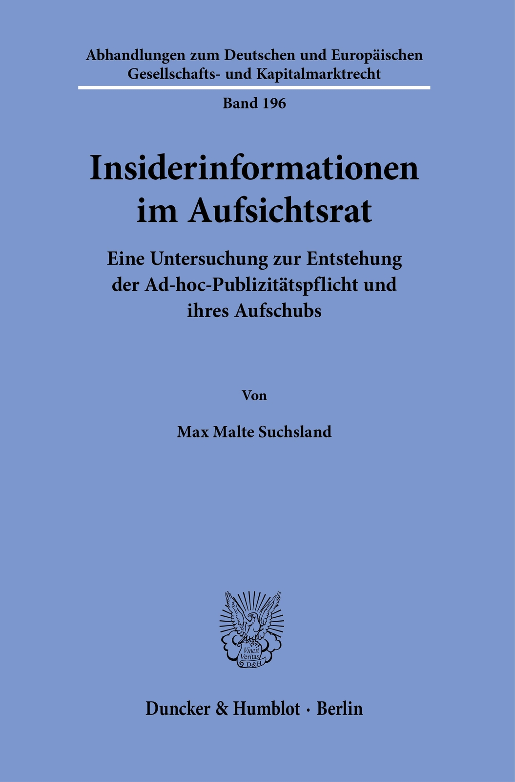 Thumbnail - Insiderinformationen Aufsichtsrat., Max Malte Suchsland