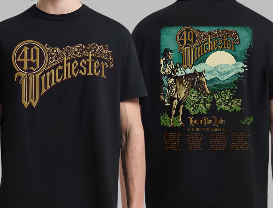 49 Winchester Leavin This Holler Summer Tour 2024 Tour Dates T-Shirt