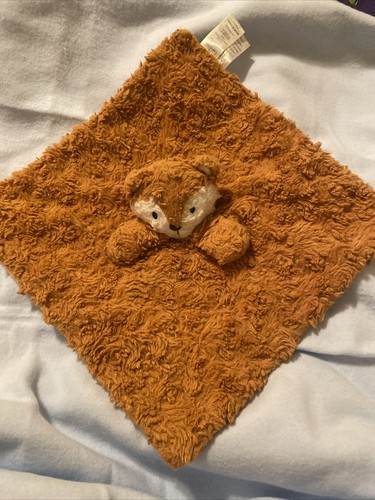 Baby essentials Baby Lovey Security Blanket Fox Brown White