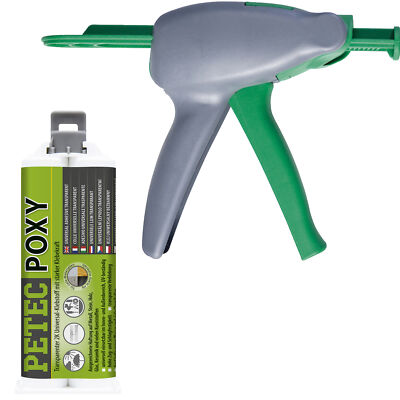 Petec Poxy 50ml + 2K Ausdrückpistole