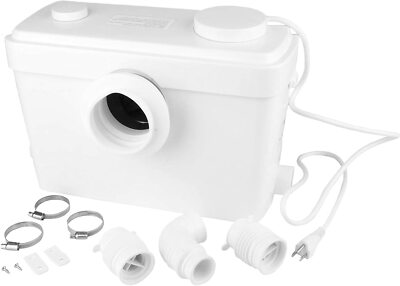 FAVORCOOL 600W Macerator Sewerage Grinder Sewage Pump Elevation up to White 