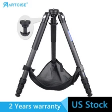 ARTCISE Carbon Fiber Tripod Heavy Duty Bowl Tripod Camera Stand W/65mm Adapter