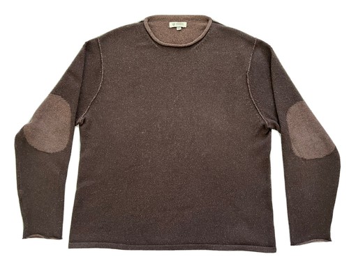 Mens Kinross Cashmere Brown Pullover 