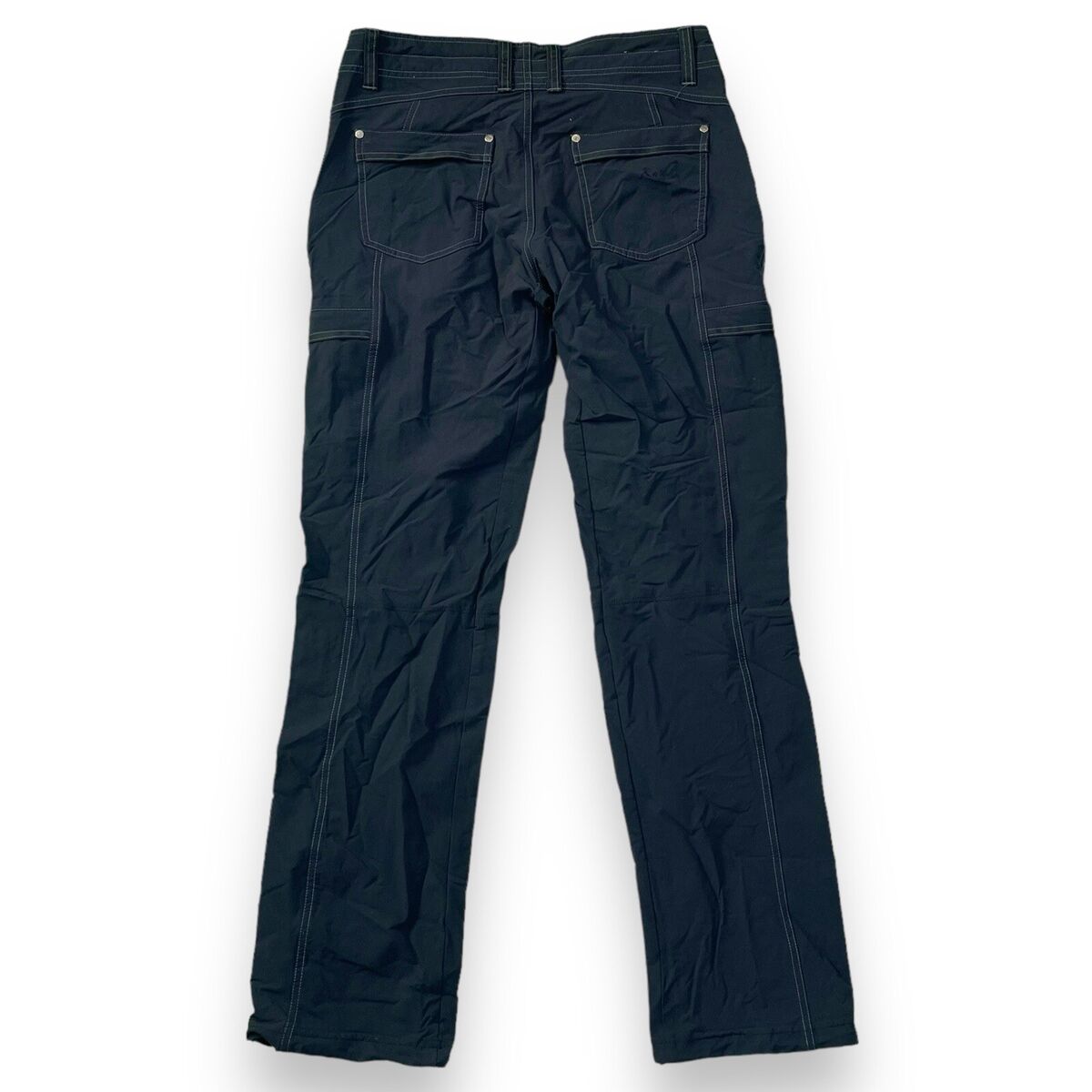 【KOOLOSET】Nylon Stitch Cargo Pants Kuhl Black Cargo Pants Women's 8 Reg Nylon Cargo Pants Roll