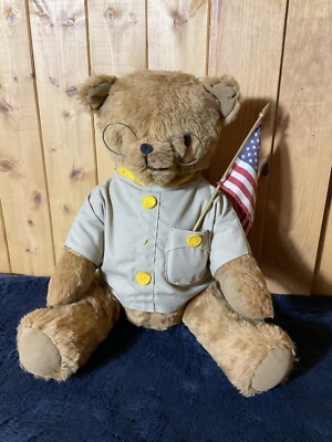 靴 uncle teddy bear  Rossendale Colonel Teddy by Woods & Woods Plush Bear Theodore Roosevelt Rough