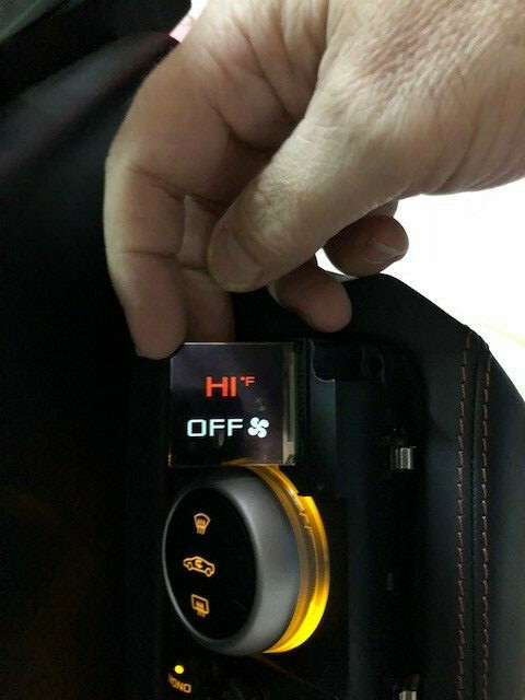 Replacement Climate Control OLED display for McLaren P/N 1211M3219CP & 11M3219CP