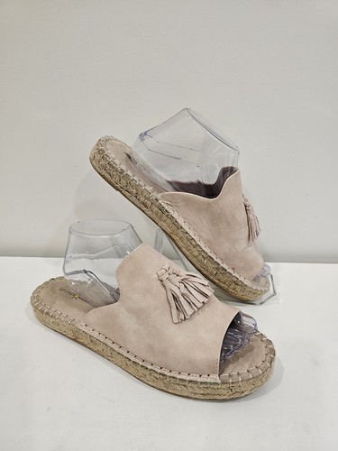 Seven Dials Women's Shoes Pink Faux Suede Espadrille Tassled Wendelle Size 9.5