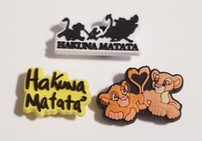 Hakuna Matata NEW 3pc Set Shoe Charms For Shoes, Bracelets, Crafts  More 