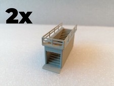 2x Bahnsteigunterführung  Treppe  Eingang  Spur Z 1:220  Bahnsteigabgang