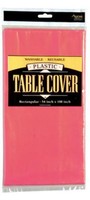 Rectangle Plastic Table Cover - Hot Pink Case Pack 24-1998068 on sale Rectangle Plastic Table Cover - Hot Pink Case Pack 24-1998068 on sale