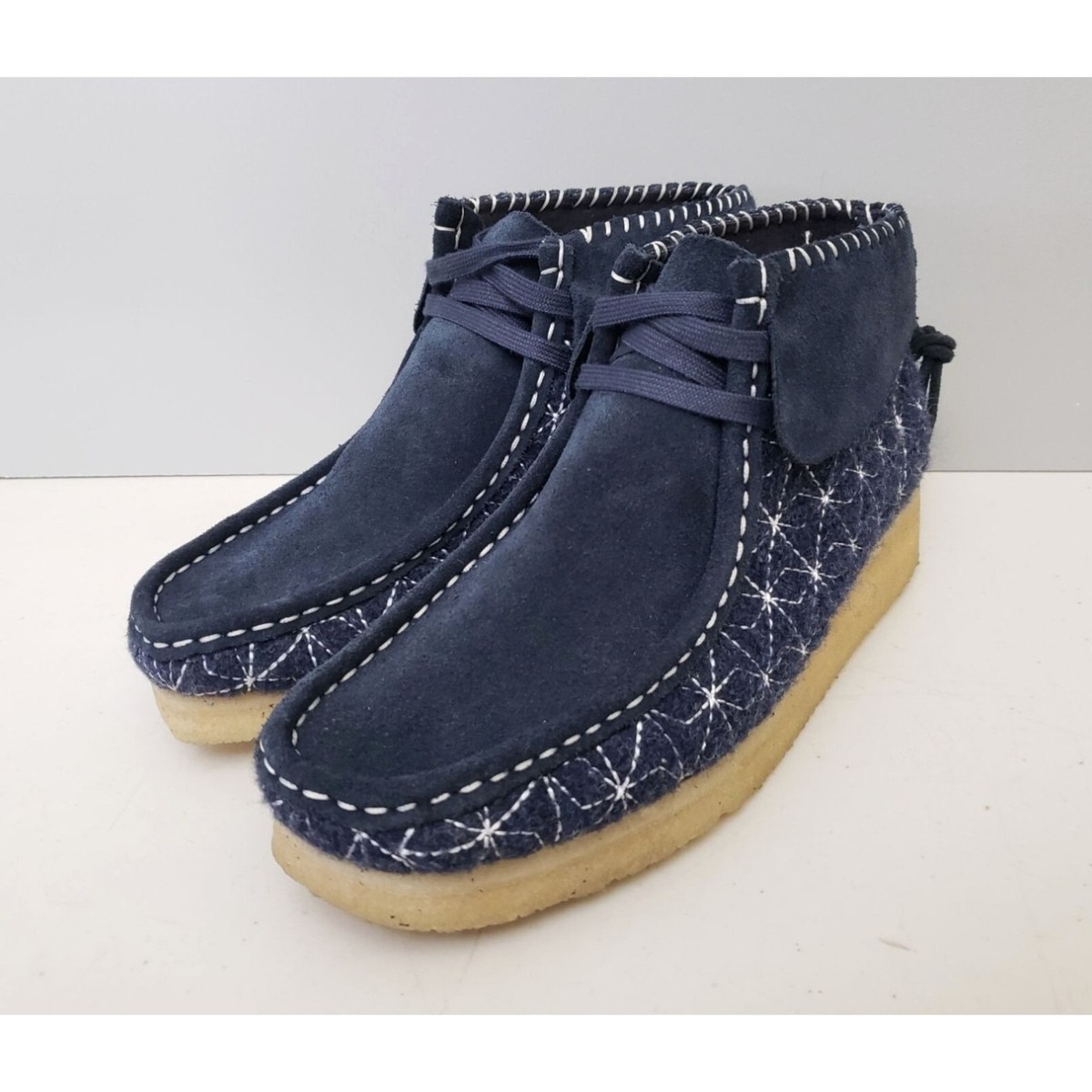 Clarks Originals Wallabee Shashi Boots Navy Size 6 36 | eBay Clarks Originals Wallabee Shashi Boots Navy Size 6 36 | eBay