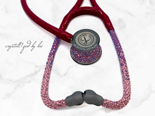 Bling Cardiology IV Stethoscope AUSTRIAN CRYSTALS Bedazzled Nurse Dr Littmann - Picture 9 of 13
