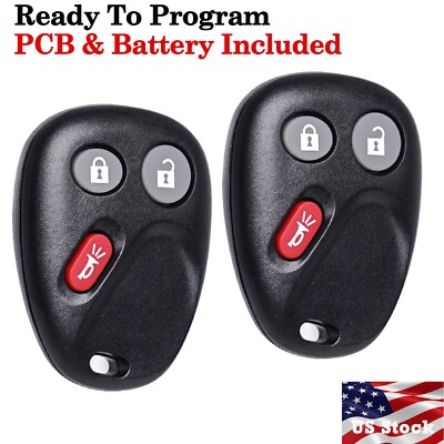 2 For 2003 2004 2005 2006 Chevrolet Silverado Remote Keyless Entry Key Fob