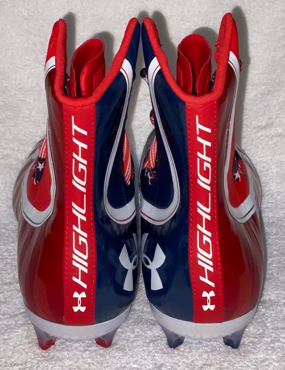 UNDER ARMOUR Highlight LE Navy Blue Red Molded Football