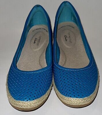 Womens Clarks Danelly Adira Turquoise Blue Teal Aqua 26152452 Flats Size 7  M | eBay
