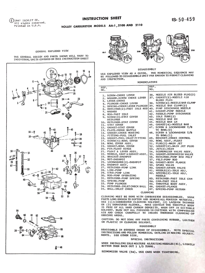 1939-1953 Ford автомобили с плоской головкой V-8 239 «- 272» двигатель Holley 94 карбюратор новый - Изображение 2 из 4