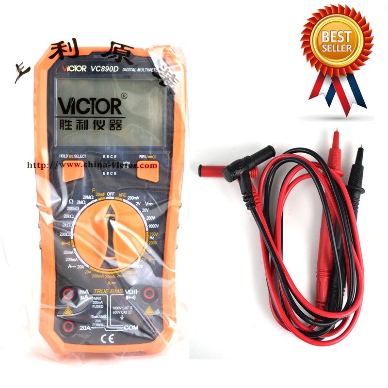 VICTOR VC890D 3 1/2 High-precision Digital Multimeter True RMS Tester Meter ✦KD