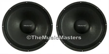 Pair 15" inch 8 ohm HQ WOOFERS Bass Speaker Studio Home Cabinet Sub Replacements